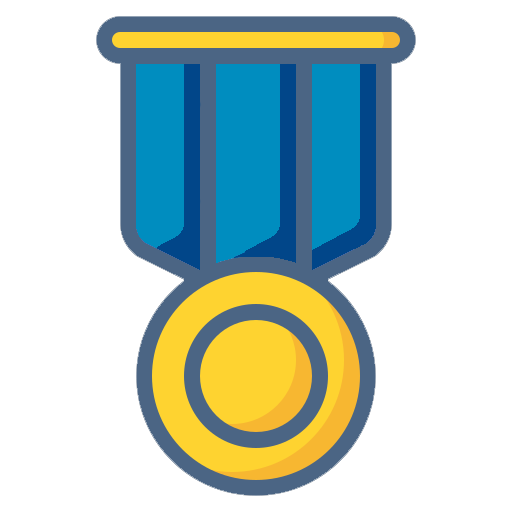 Recognition for the cover. Recognition medal for the magazine cover.