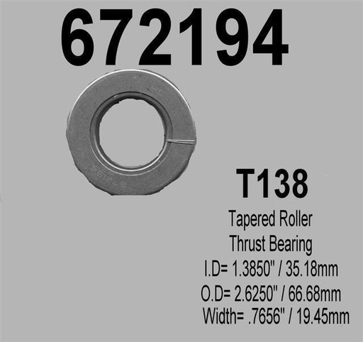 [Bearing, Thrust] 00700672194