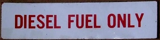 [Decal  (Diesel Fuel Only)] 02002-0054