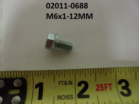 [Bolt, Flanged, M6x1, 12mm Length] 02011-0688