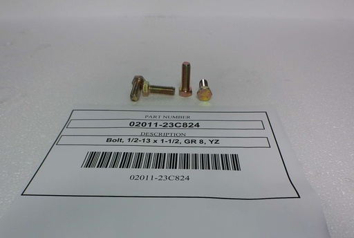 [Bolt, 1/2-13 x 1-1/2, GR 8, YZ] 02011-23C824
