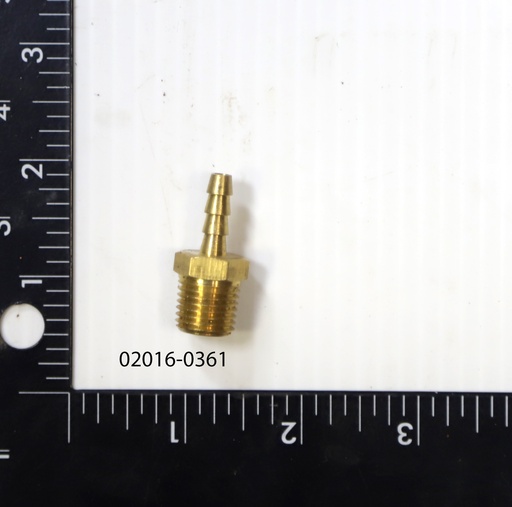 [Fitting, Straight 3/16 Barb 1/4"-18] 02016-0361