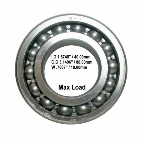 [Bearing, Ball Max Load 6208-2rs] 02029-0006