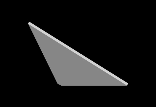 [Gusset  (8x6x1/4 chamfered)] 02035-1179