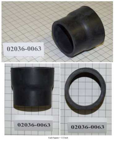 [Hose, Reducer  (intake 2 1/2 /2 1/4)] 02036-0063