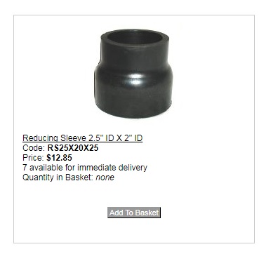 [Hose, Reducer  (2 X 2-1/2")] 02036-0360