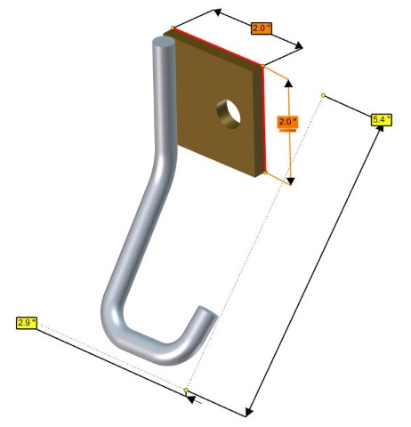 [Hanger, Exhaust] 02039-0478