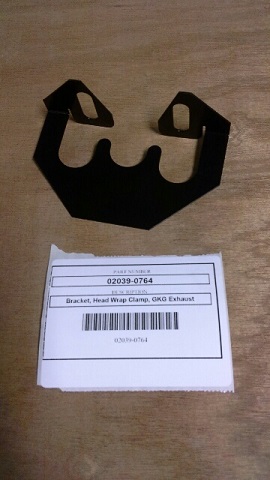[Bracket, Head Wrap Clamp, GKG Exhaust] 02039-0764