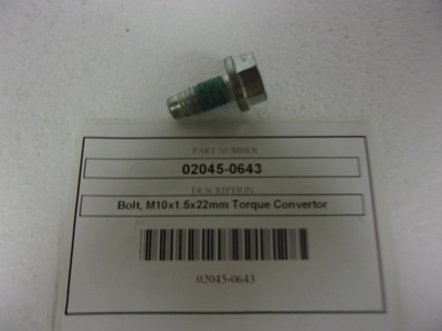 [Bolt, M10x1.5x22mm Torque Convertor] 02045-0643
