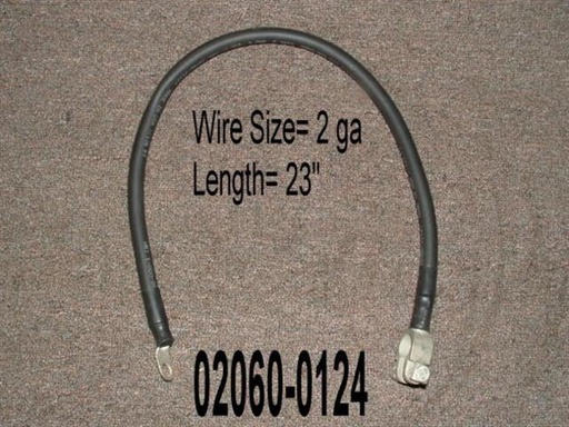 [Cable, Battery  NEG 24" w/terminal] 02060-0124