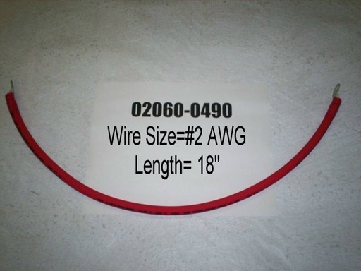 [Cable, Battery POS 2 GA 18" 2 eyelets] 02060-0490
