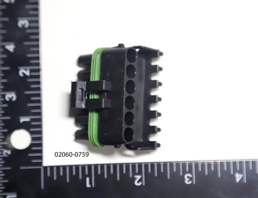 [Connector, 6 Way, Weather Pack, Male] 02060-0759