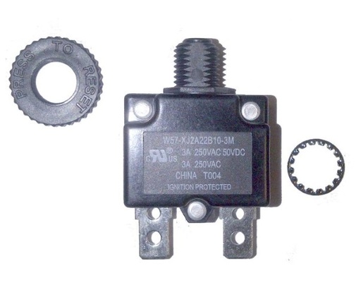 [Circuit Breaker, 3 Amp Pushbutton 12V] 02060-1456
