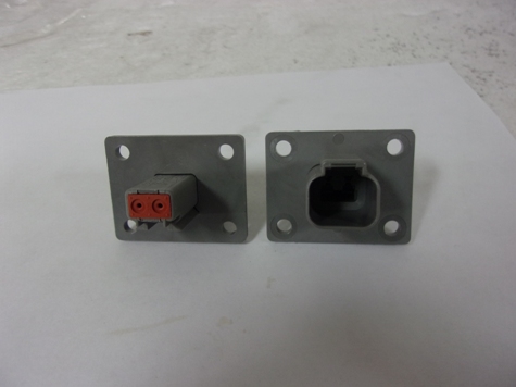[Connector, Flanged 2 pin Female Deutsch] 02060-2088