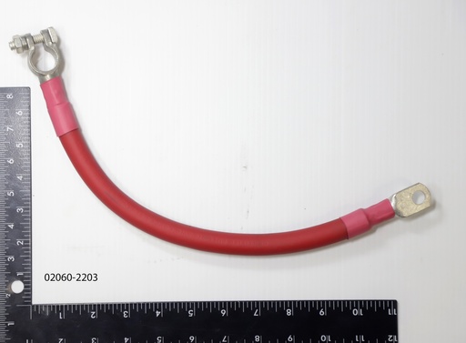 [Cable, Battery, Red,Term to 3/8 Eye, 14"] 02060-2203