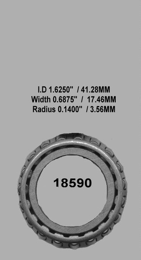 [Bearing, Cone, Outer] 18590
