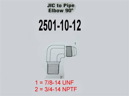 [Fitting, Adapter  (90D 2501-10-12)] 2501-10-12
