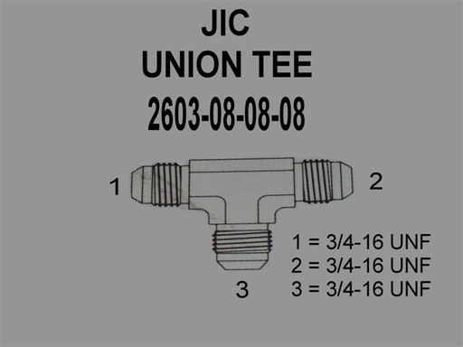 [Fitting, Adapter  (Tee * 2603-08-08-08)] 2603-08-08-08
