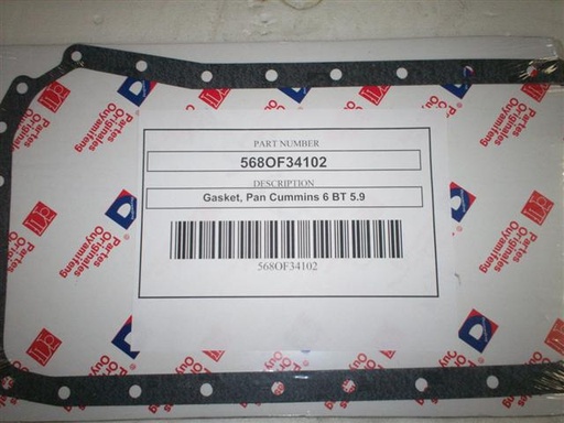 [GASKE, OIL PAN CUMMINS 6 BT 5.9] 568OF34102